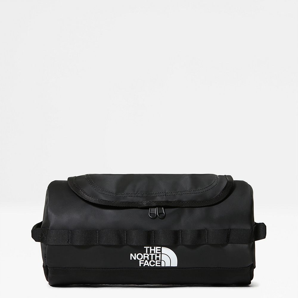 The North Face Washbag Mens Australia - The North Face Base Camp Travel Large Black / White (XSQ-748